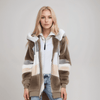 Veste en polaire pour femme - sweat à capuche zippé, pour tous les jours