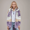 Veste en polaire pour femme - sweat à capuche zippé, pour tous les jours