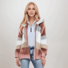 Veste en polaire pour femme - sweat à capuche zippé, pour tous les jours