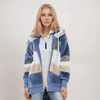 Veste en polaire pour femme - sweat à capuche zippé, pour tous les jours