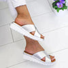 Sandales femme - claquettes légères à enfiler avec coussin en mousse à mémoire pour un été décontracté