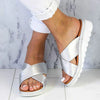 Sandales femme - claquettes légères à enfiler avec coussin en mousse à mémoire pour un été décontracté