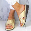 Sandales femme - claquettes légères à enfiler avec coussin en mousse à mémoire pour un été décontracté