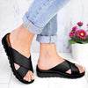 Sandales femme - claquettes légères à enfiler avec coussin en mousse à mémoire pour un été décontracté