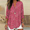 Blouse florale pour femmes à manches longues - élégance décontractée en rose