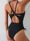 Maillot de bain une pièce taille haute pour femmes - élégant et stylé pour la plage et la piscine