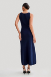 Robe midi en tricot pour femmes - design classique à boutons, polyvalente pour le quotidien et les occasions formelles
