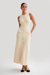 Robe midi en tricot pour femmes - design classique à boutons, polyvalente pour le quotidien et les occasions formelles