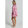 Robe mini en dentelle pour femmes - style élégant à manches longues pour événements spéciaux