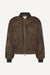 Veste bomber en cuir pour femme - style vintage marron, cropped et pour vos tenues décontractées