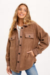 Veste polaire oversize pour femmes - couche douce et chaude pour un look décontracté