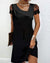 Robe de soirée femme élégante à manches en dentelle noire - tenue chic pour les occasions spéciales