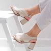 Talons blocs ouvertes pour femmes - design élégant pour vos soirées