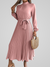 Robe maxi plissée pour femmes - vêtement chic à manches longues pour les occasions spéciales
