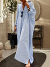 Robe maxi rayée pour femme en coton mélangé - un style décontracté au quotidien