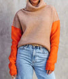 Pull en maille marron pour femme - pour un style décontracté