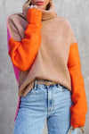 Pull en maille marron pour femme - pour un style décontracté