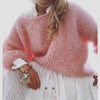 Pull femme en tricot épais et oversize - maille douillette pour un look décontracté au quotidien