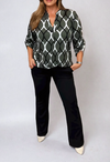 Blouse décontractée pour femmes, légère et chaleureuse – haut chic à manches longues pour le bureau ou les sorties décontractées