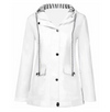 Veste imperméable légère pour femmes - manteau à capuche coupe-vent