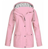 Veste imperméable légère pour femmes - manteau à capuche coupe-vent
