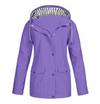 Veste imperméable légère pour femmes - manteau à capuche coupe-vent