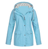 Veste imperméable légère pour femmes - manteau à capuche coupe-vent