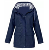 Veste imperméable légère pour femmes - manteau à capuche coupe-vent