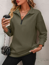 Gilet zippé femme à coupe décontractée - pull léger à manches longues