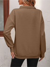 Gilet zippé femme à coupe décontractée - pull léger à manches longues