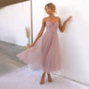 Robe midi en tulle - élégante robe de soirée pour femmes