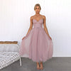 Robe midi en tulle - élégante robe de soirée pour femmes