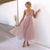 Robe midi en tulle - élégante robe de soirée pour femmes