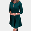 Robe trapèze à encolure ronde - robe chic pour femmes