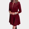 Robe trapèze à encolure ronde - robe chic pour femmes