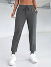 Pantalons de jogging femme en tissu doux avec cordon de serrage - basiques décontractés pour le quotidien