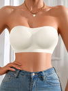 Top bandeau sans bretelles avec fermeture latérale ajustable - l'essence du style au quotidien