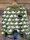 Pull en maille avec motif mouton - tricot chic et douillet pour le quotidien
