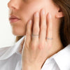 Bague de mariage en diamant - élégant anneau en argent éternel pour femmes