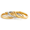Bague de mariage en or - alliance classique polie pour femme