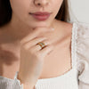Bague de mariage en or - alliance classique polie pour femme