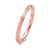 Bague élégante en or rose - bandeau texturé délicat