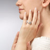 Bague en argent sterling avec topaze bleue - bague en argent pour femmes avec gemme