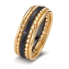 Bague en or - anneau classique en or jaune 18 carats pour femmes