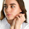 Bague en or rose - bande fine exquise pour femmes