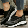 Baskets à enfiler - chaussures tendance pour femmes avec embellissements