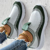 Baskets à enfiler pour femmes - chaussures de sport tricotées et