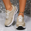 Baskets argentées pour femmes - sneakers tendance et cosy avec détail zippé