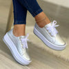 Baskets compensées décontractées pour dames - chaussures à la fois chics et
