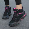 Baskets de randonnée femme - bottes imperméables et antidérapantes en noir